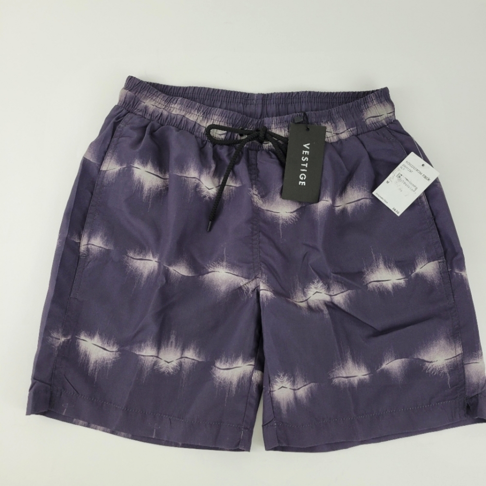 VESTIGE Nordstrom Grey Ink Men's Swim Trunk with Pockets